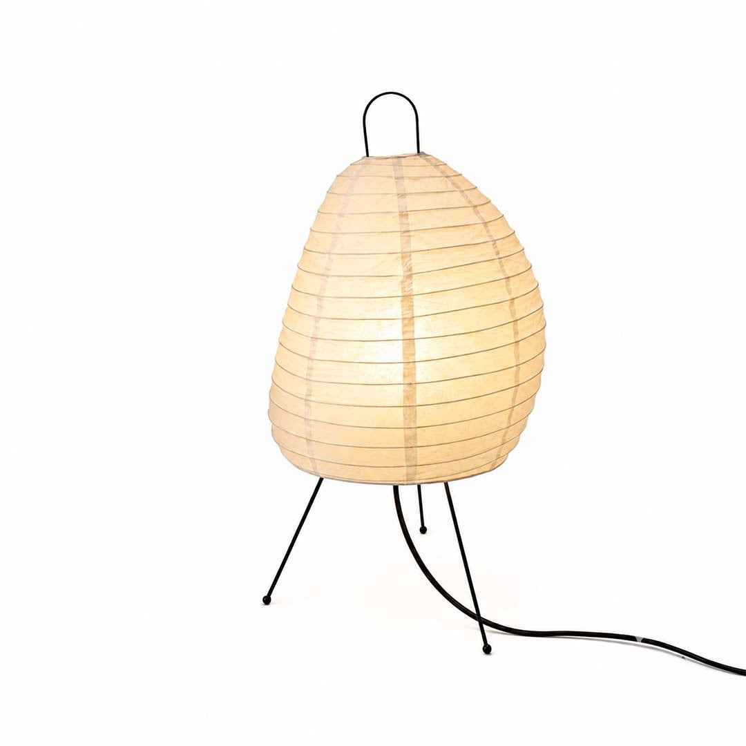 Glowing Akari 1N Table Lamp japandi art deco style paper light - stuberlighting
