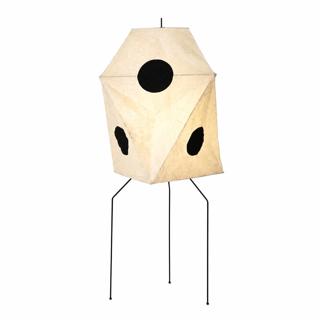 Glowing Akari UF3-Q Floor Lamp minimalist paper tripod light - stuberlighting