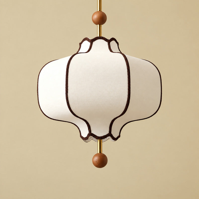 Large 19.7-inch Dynasty lantern pendant light as a statement over a long dining table