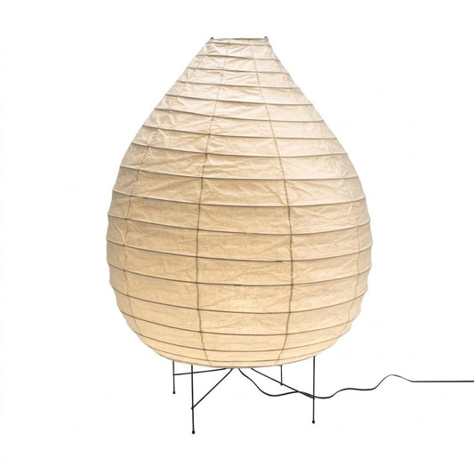Akari 23N Washi Paper Pear-Shape Sculptural Floor Lamp