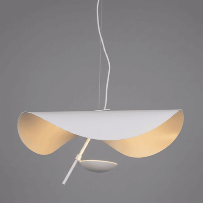 Giorgio pendant light applied gold leaf interior texture warm light reflection
