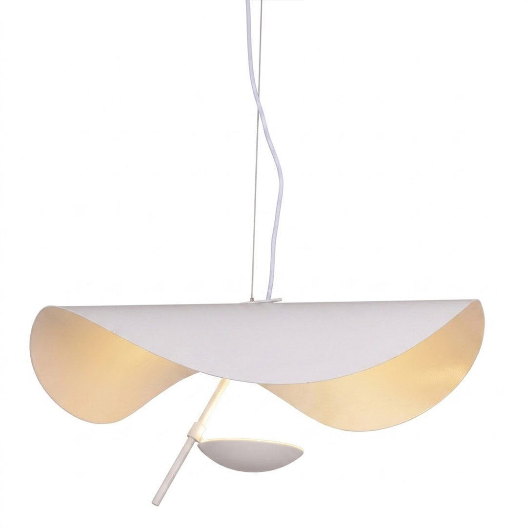 Giorgio pendant light applied gold leaf interior texture warm light reflection
