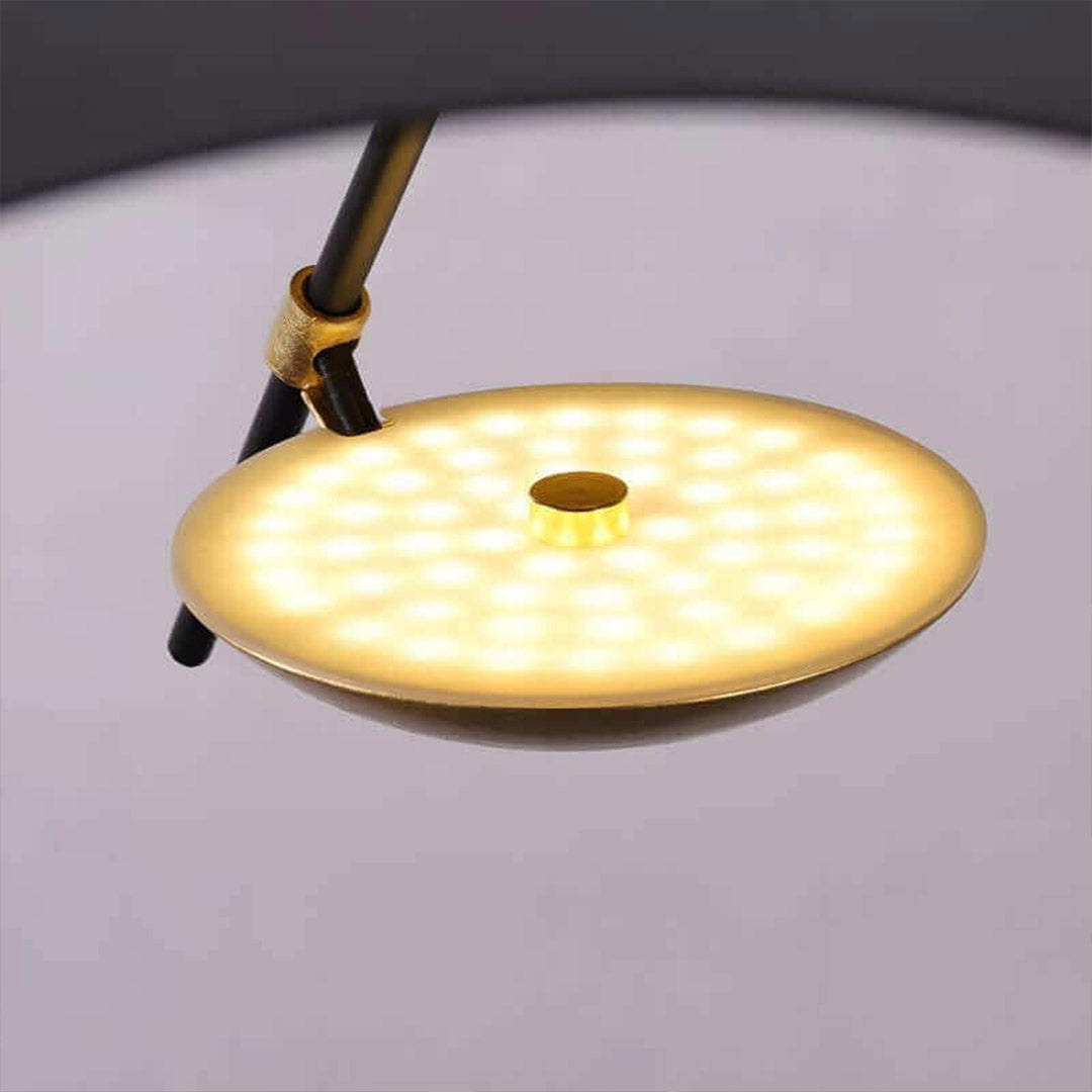 Giorgio pendant light applied gold leaf interior texture warm light reflection