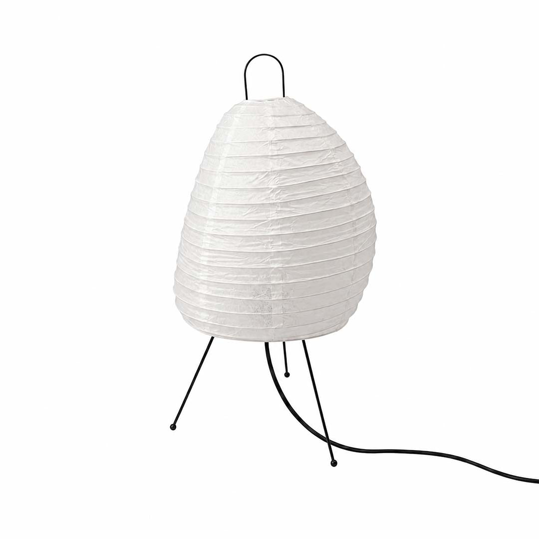 Akari 1N Table Lamp minimalist rice paper desk light off status - stuberlighting