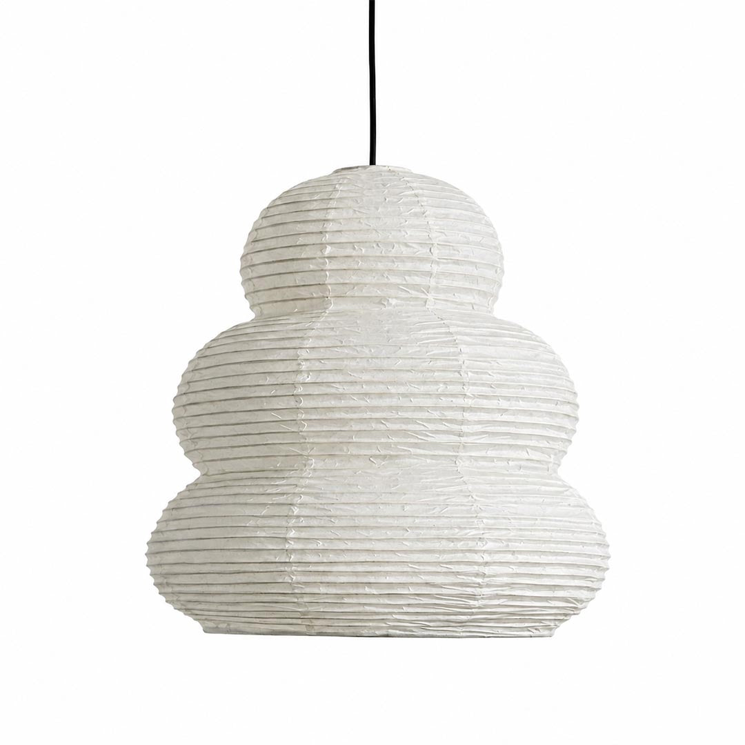 Akari 24N Pendant Light classic paper lantern ceiling lamp off status - Stuber Lighting