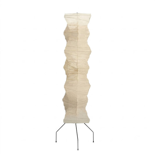 Akari UF4 33N Floor Lamp modern tall rice paper light on white background - stuberlighting