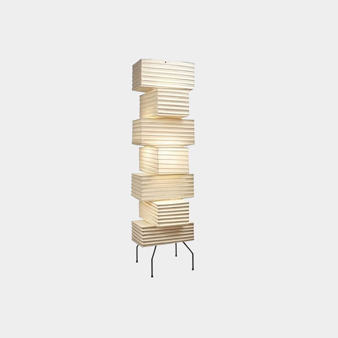71-inch Akari UF4-L10 tall floor lamp on a clean #F9F9F7 background.