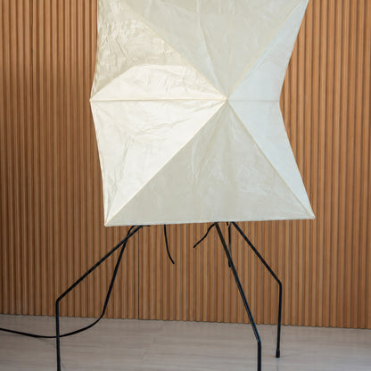 Akari UF4-L8 floor lamp metal base stand detail close up minimalist