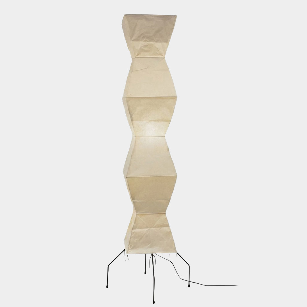 Grand 74-inch Akari UF4-L9 floor lamp with handmade white washi paper shade