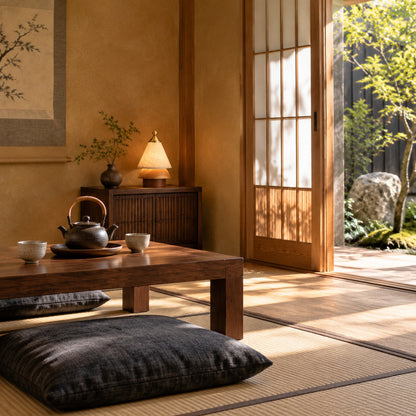Alberello cordless lamp on an entryway console welcoming guests