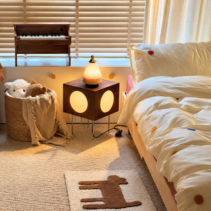 Alberello cordless lamp on a nightstand as a soft bedside light
