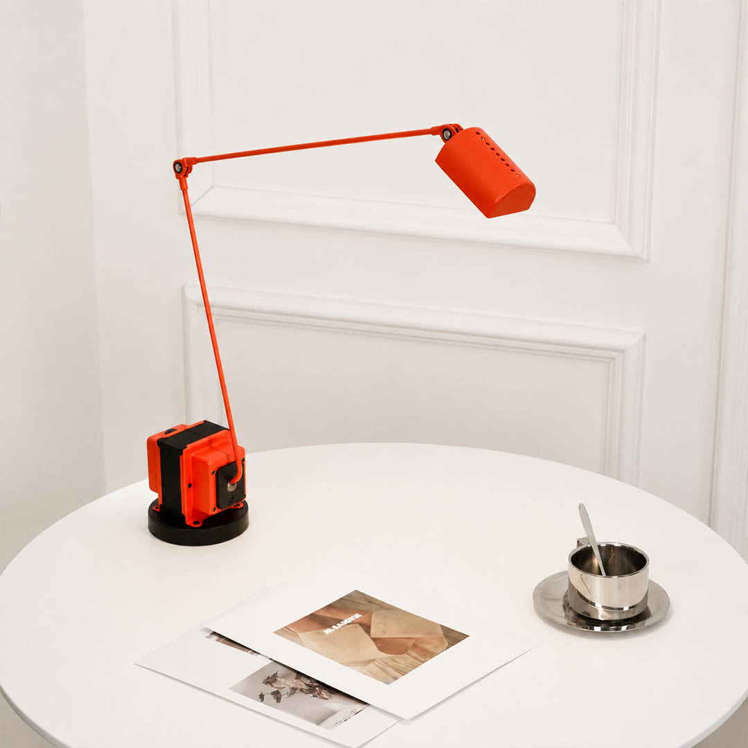 Aldric swing arm table lamp study reading nook adjustable arm metal industrial warm American home lifestyle interior