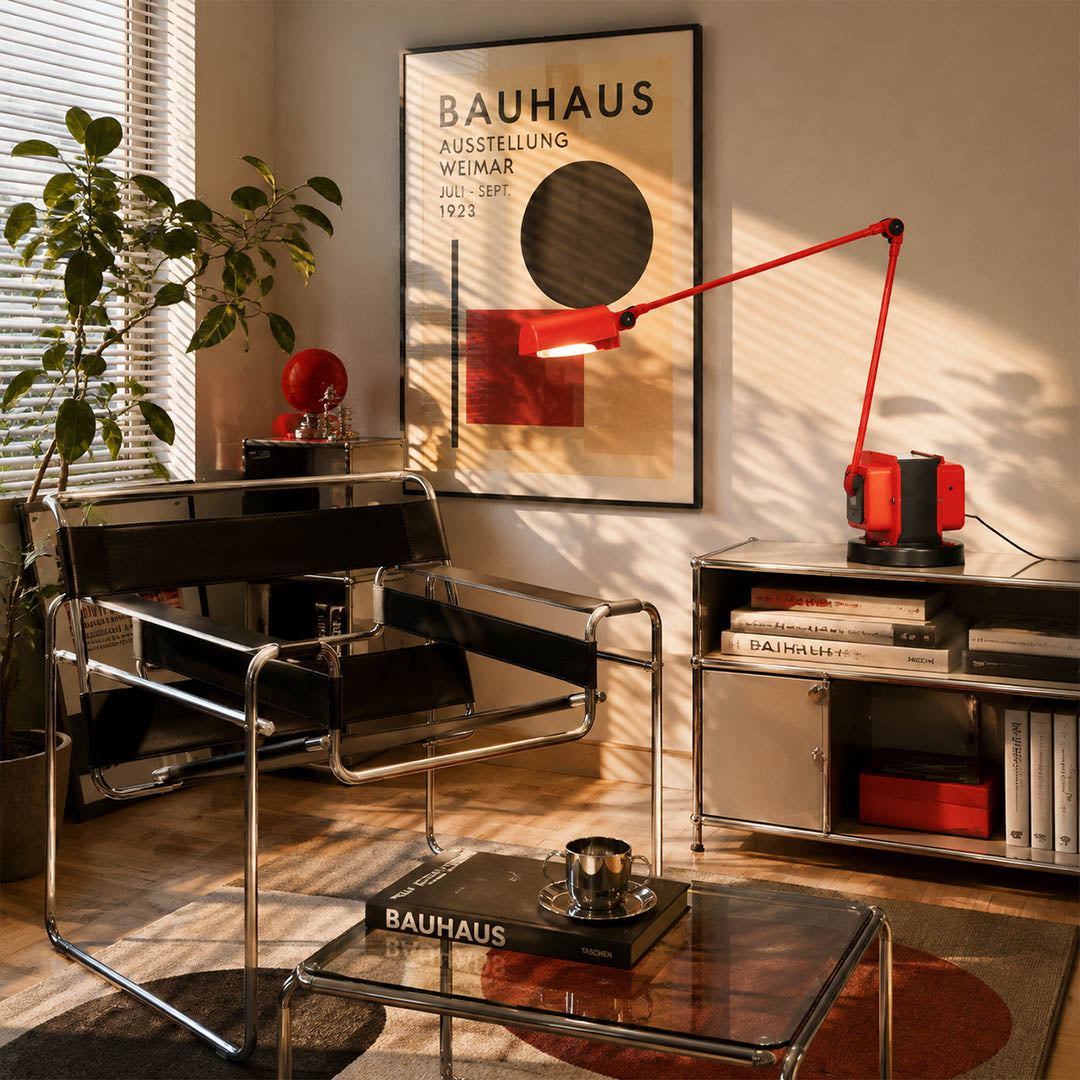 Aldric swing arm table lamp study reading nook adjustable arm metal industrial warm American home lifestyle interior