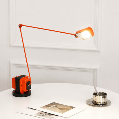 Aldric swing arm table lamp study reading nook adjustable arm metal industrial warm American home lifestyle interior