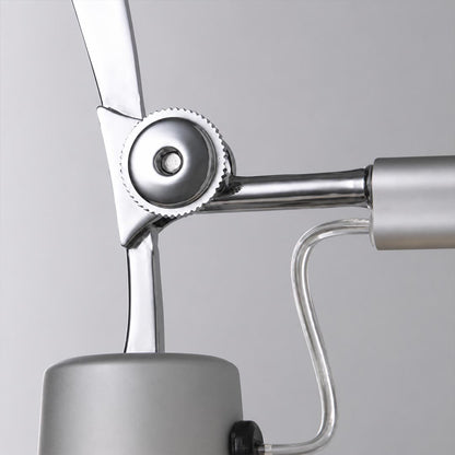 Ardsley swing arm wall sconce polished chrome metal finish rust resistant industrial sleek detail close up quality hardware