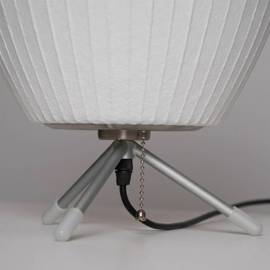 Astrid metal tripod three legs architectural close up detail minimalist Japandi Scandinavian engineering precision