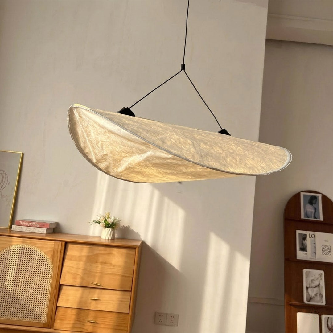 Aura Tyvek DuPont paper shade close up translucent material halo light effect detail engineered fabric architectural