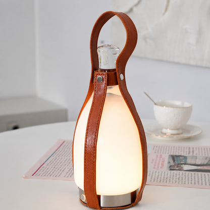 Belle portable table lamp living room side table bookshelf warm glow cordless glass cute American home lifestyle interior styled