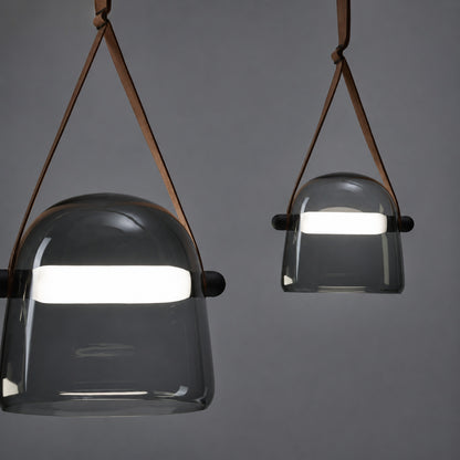 Bolla glass pendant light cluster multiple grouping illuminated glass mid century American home lifestyle interior styled