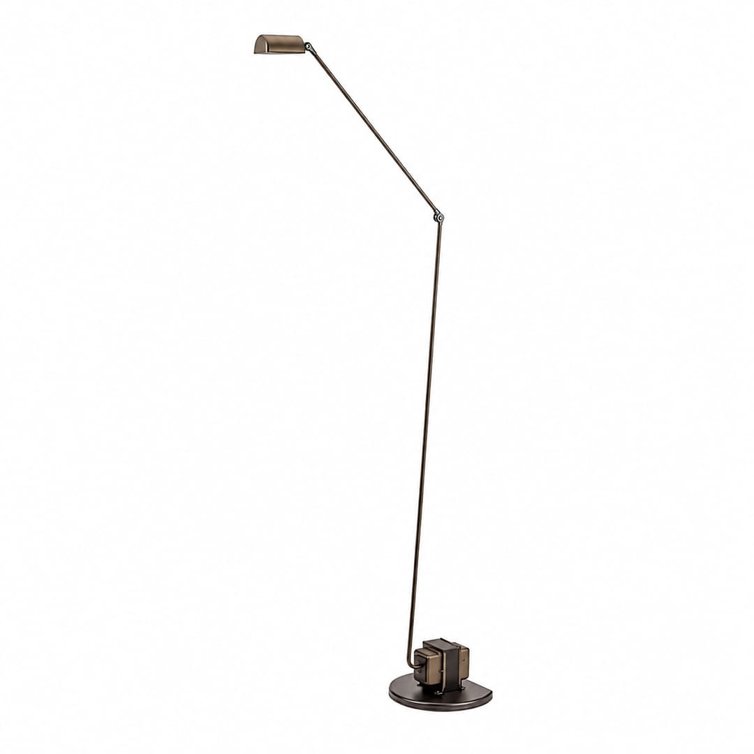 Braccio floor lamp warm brown modern living room corner sofa side accent Italian swing arm 35.8 inch retro industrial reading warm ambient intimate cozy lifestyle interior American home