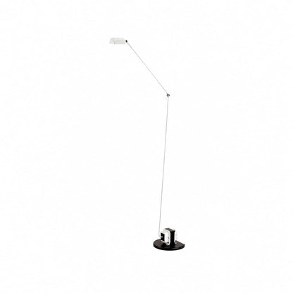 Braccio floor lamp white modern home office study workspace desk beside Italian swing arm 35.8 inch retro industrial reading warm ambient functional focus lifestyle interior American home