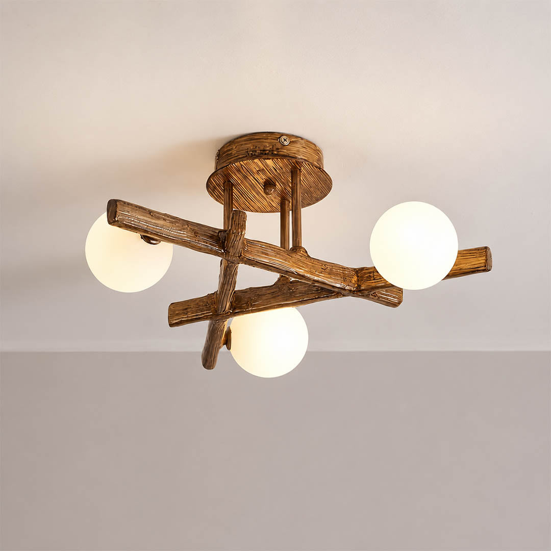 Costella ceiling light acrylic shade soft diffused glare free warm glow detail close up cozy