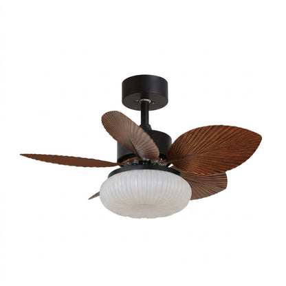 Crème French ceiling fan 30 inch creamy ivory ABS blades acrylic shade white background