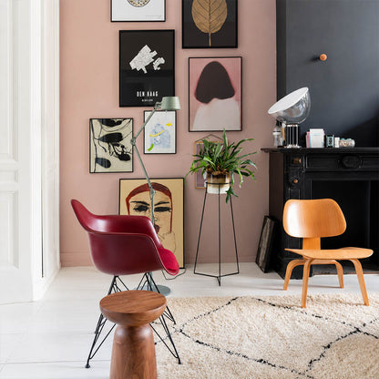 Cupola table lamp large black modern reading corner armchair side table cozy intimate mushroom dome sculptural mid century Castiglioni inspired warm indirect ambient lifestyle interior