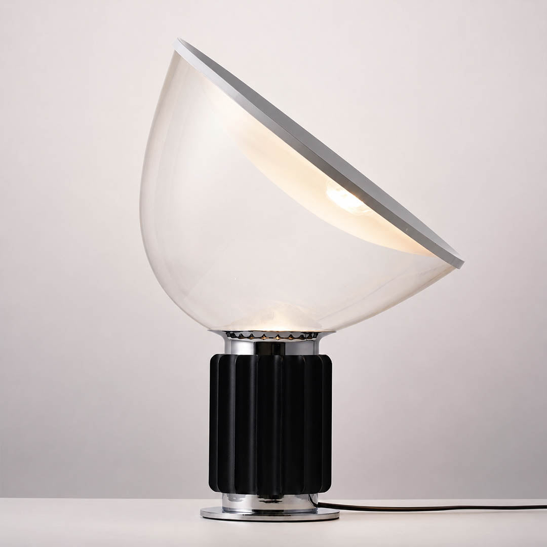 Cupola table lamp E26 E27 bulb socket base included warm white LED pre fitted detail close up practical hardware