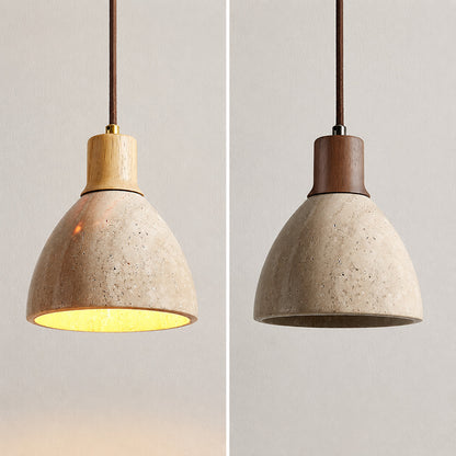 Cupola travertine pendant light dark walnut wood color oak finishes comparison reference