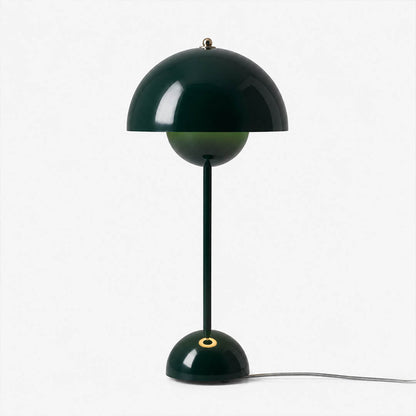 Daisy VP3 style mushroom table lamp Signal Green bright bold Y2K Mid Century designer vivid white background