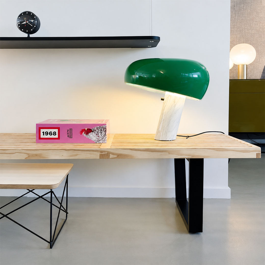Domo marble table lamp desk bookshelf warm glow dome marble modern cute American home lifestyle interior styled