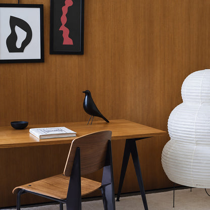 Eames House Bird sculpture brightening a home office desk as a designer ornament