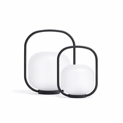 Size chart of the Falo portable lantern showing the 15.4 and 20.5 inch heights
