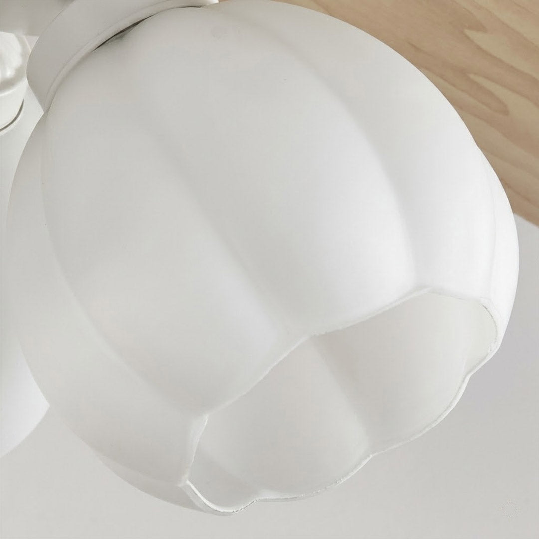 Florette 3 light ceiling fan in home office quiet airflow decorative silhouette