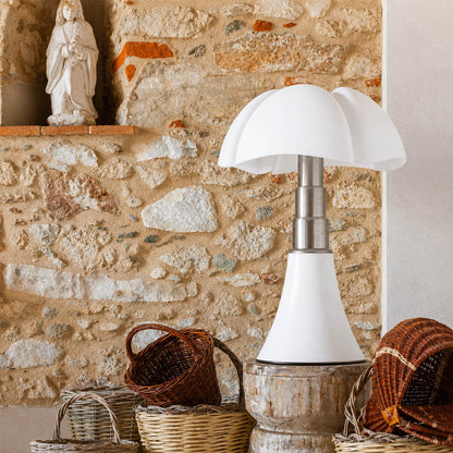 Fungo table lamp large 33.9 inch black modern living room console table statement mid century modern mushroom bat wing sculptural designer icon warm ambient dramatic sophisticated lifestyle interior American home