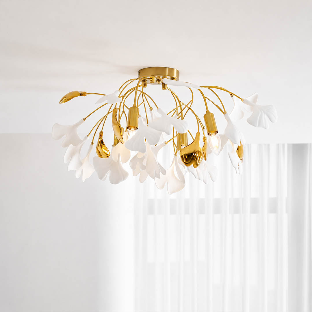Astra gold branches polished brass finish organic tree structure architectural detail close up mid century art deco