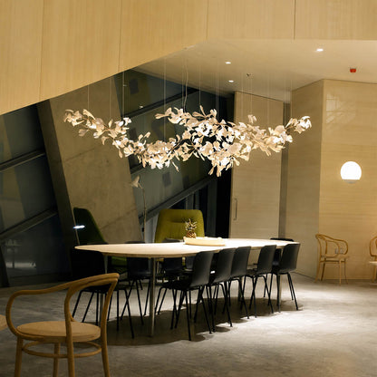Gingko Chandelier Style B Model A adjustable flagship 59.1 inch boutique restaurant private dining hospitality commercial mid century warm ambient sculptural bendable branches botanical lifestyle interior