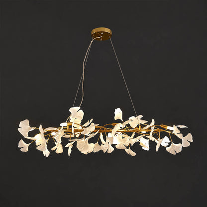 Gingko Chandelier Style B 11 configurations complete range Model A B C combined scale comparison side by side residential to statement reference