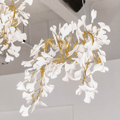 Gingko Chandelier Style I color swatch Rose Gold Copper Gold Nickel Chrome White Gold Black finish options alternatives comparison detail