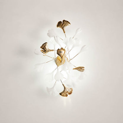 Gingko Sonia single ceramic hand-glazed white porcelain ginkgo leaf botanical soft-matte finish detail close up craftsmanship