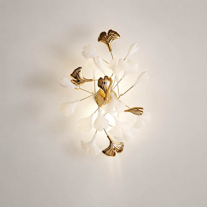 Gingko Sonia single ceramic hand-glazed white porcelain ginkgo leaf botanical soft-matte finish detail close up craftsmanship