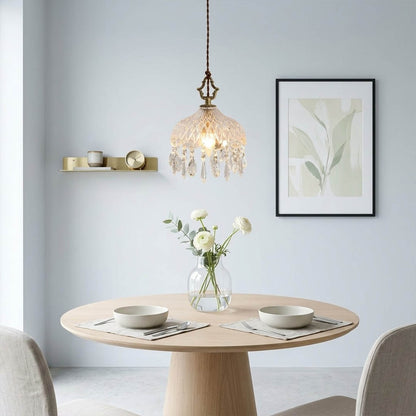 Goldie vintage brass bowl pendant light Edison filament bulb clear glass shade white background
