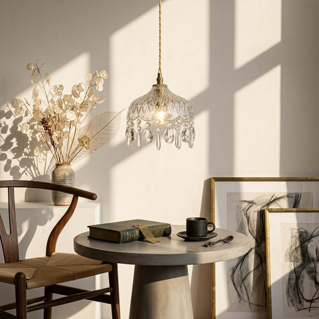Goldie vintage brass pendant lights three cluster speakeasy bar counter Edison filament warm amber glow