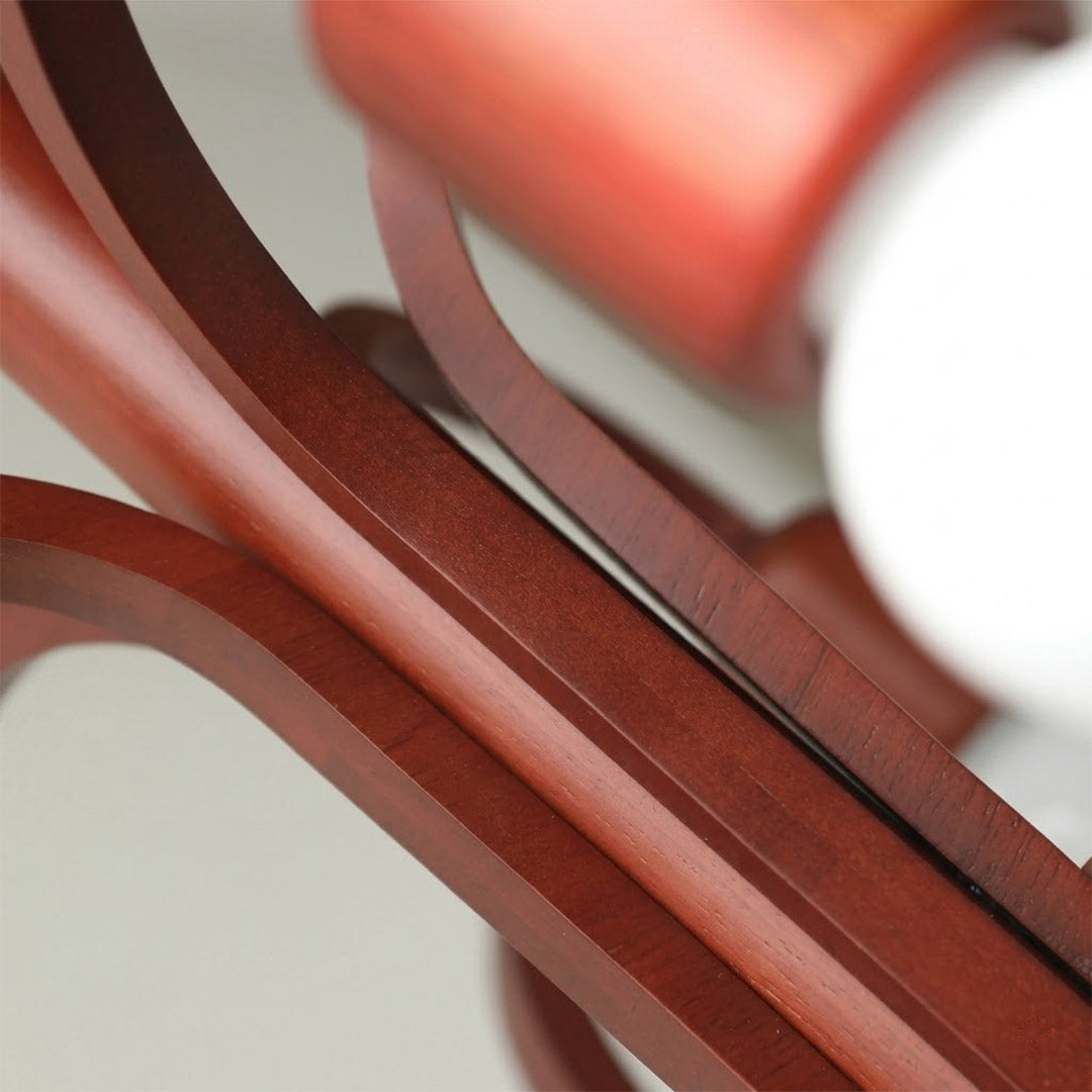 Hadley solid walnut hardwood grain texture close up craftsmanship detail real wood material quality mid century