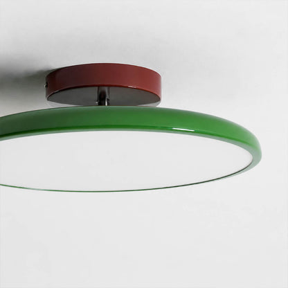 Halden slim disc 3.5 inch low profile side view modern minimalist Scandinavian clean architectural detail flush mount