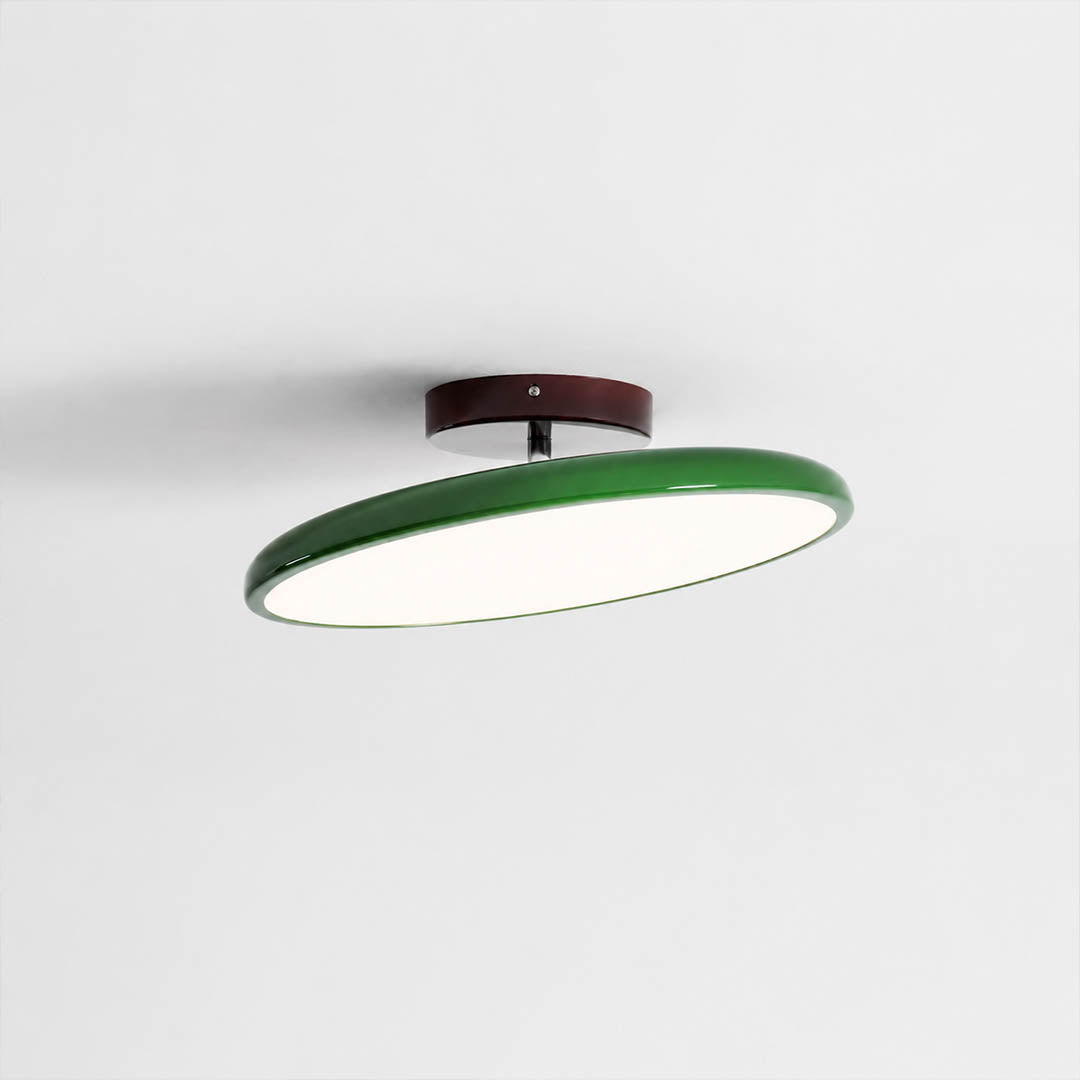 Halden slim disc 3.5 inch low profile side view modern minimalist Scandinavian clean architectural detail flush mount