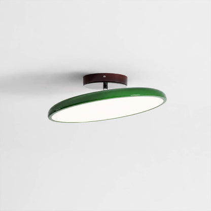 Halden slim disc 3.5 inch low profile side view modern minimalist Scandinavian clean architectural detail flush mount