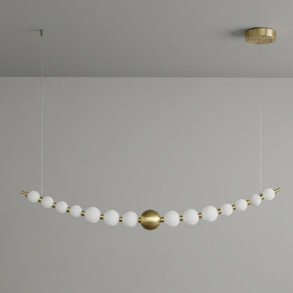 Halia pearl ring chandelier six size configurations comparison 32 to 49 inches diameter