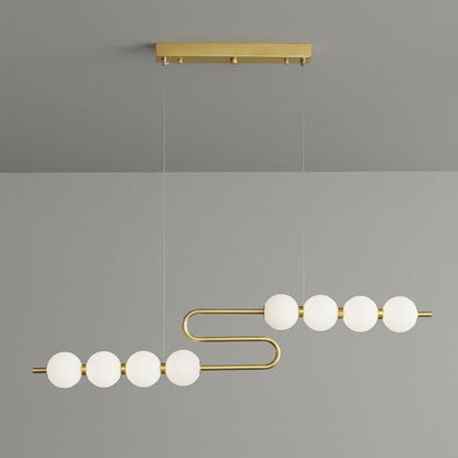 Halia pearl ring chandelier six size configurations comparison 32 to 49 inches diameter